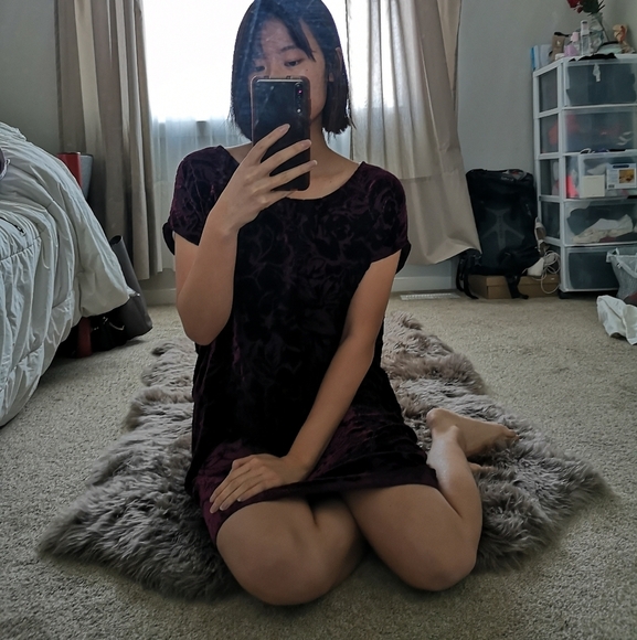 Wilfred Velvet Velour Shift Dress - Picture 5 of 8